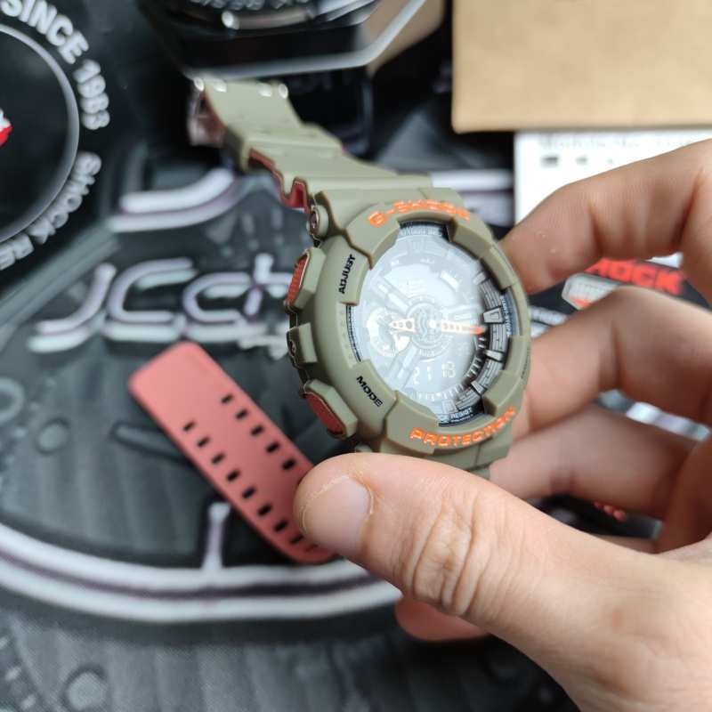 卡西欧双显表盘运动防水石英手表